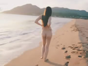 海灘上的美女裸體